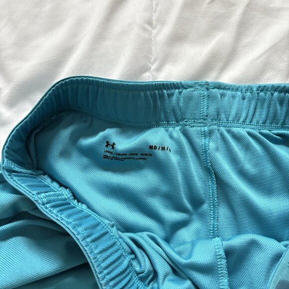 Under Armour Womens Size Medium Blue Elastic Waist UA Play Up Shorts Running - Picture 7 of 10
